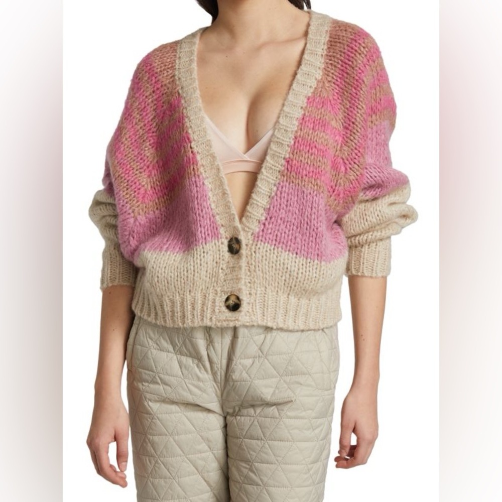 REMAIN BIRGER CHRISTENSEN‎ Esther Colorblock Striped Cardigan NWT